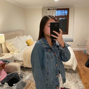 Cisono ripped denim jacket in large